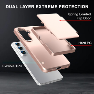 Funda Protectora para Teléfono con Ranura para Tarjetas y Espejo Integrado, Doble Capa, Resistente a Impactos, para Samsung Galaxy S26 Ultra - Product Image 3