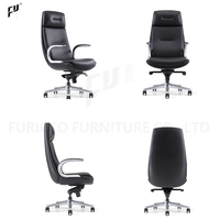 Chaise de bureau exécutive moderne en cuir PU, pivotante, dossier haut, de luxe, garantie 5 ans, vente en gros directe usine Foshan, Chine