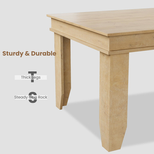 <span class=keywords><strong>Table</strong></span> à manger de style campagnard OEM ODM pour 6 à 8 <span class=keywords><strong>personnes</strong></span>, grandes tables de cuisine avec cadre en bois robuste, <span class=keywords><strong>table</strong></span> à dîner <span class=keywords><strong>rectangulaire</strong></span> - Product Image 2