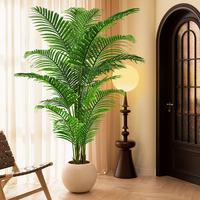 Grand palmier artificiel réaliste en pot, palmier Areca simulé pour la décoration intérieure de la maison et du bureau, verdure de style nordique