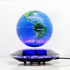 Globe terrestre magnétique lévitant personnalisé avec LED et lumière sans fil pour la décoration de bureau et de maison, accessoire de bureau OEM en gros - Product Image 4