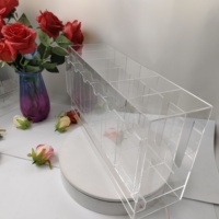 Boîte de rangement en acrylique pour boosters de cartes à collectionner, en Perspex de 3 mm, utilisée pour la publicité