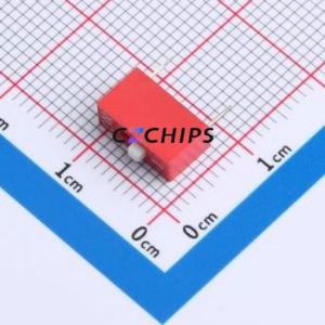 DS-1-R-T DIP Switch Through hole Component (THT),P=2.54mm Switch Flat Toggle, Raised Type Single Pole Single Throw 1 2.54mm - Product Image 1