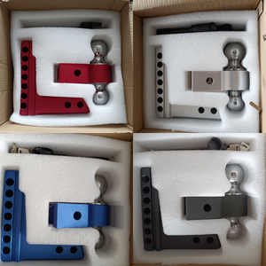 Gancio di traino regolabile per rimorchio per ricevitore da 2 pollici da 6 pollici con gancio di traino in alluminio per camion con serratura in acciaio inossidabile - Product Image 4