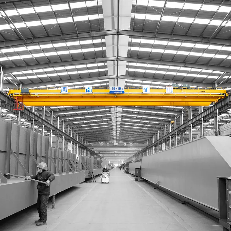 Heavy duty customized double girder electric bridge crane 100 ton 200 ton