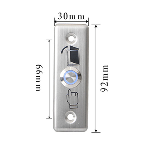 Bouton poussoir métallique TIMMY TM-01A 12V/24V à faible coût pour contrôle d'accès, certifié CE/FCC/RoHS, garantie 2 ans pour sortie de porte - Product Image 4