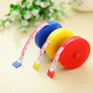 Cinta Métrica Portátil, Color Macaron, Forma Redonda, Mini, Linda, de Plástico, Centímetros y Pulgadas, Retráctil, Regla, Artículos de Uso Diario - Product Image 3