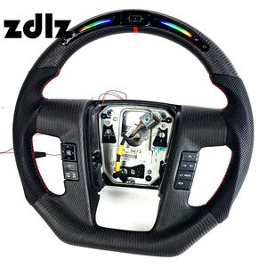 Volant de direction en fibre de carbone mate avec écran LED personnalisé pour Ford <span class=keywords><strong>Raptor</strong></span> F150 6.2 F-150 <span class=keywords><strong>2010</strong></span> 2011 2012 2014 - Product Image 3