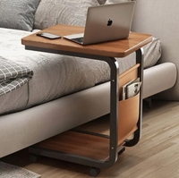 Table basse en fer et bois au design moderne pour chambre à coucher ou salon Meubles à usage domestique