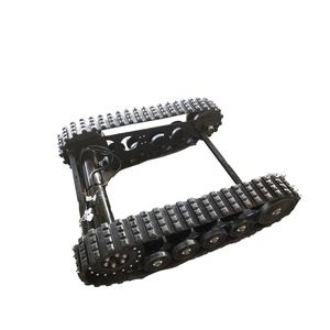 नई हाइड्रोलिक चलने प्रणाली लघु चेसिस एल्यूमीनियम मिश्र धातु ब्रैकेट इंजन यात्रा मोटर के लिए रबर ट्रैक चेसिस ड्राइव के साथ - Product Image 1