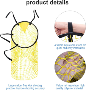 Top <strong>Bins</strong> <strong>Soccer</strong> Target Goal Net Easy to Attach and Detach to the Goal for Shooting Accuracy Training - Product Image 3