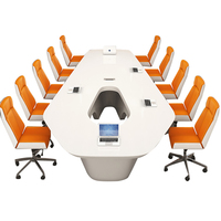 Ensemble de table et de chaises de conférence de bureau, ensemble de table de réunion de forme créative