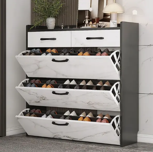 VIC Home doorway shoe rack one rental house with large capacity ultra-thin corridor against the wall entry simple shoe cabinet