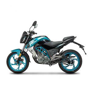 La Motocicleta de Gasolina Grande Más Vendida, la AK150 Azul, es una Motocicleta Urbana para Adultos con un Diseño Colorido y Potente - Product Image 2