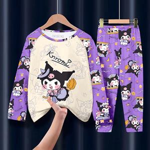<span class=keywords><strong>Pigiama</strong></span> per Bambine, Set Primaverile e Autunnale in Seta di Latte, Carino e Traspirante, per Bambine di Età Media e Superiore - Product Image 4