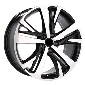 Cerchi in Lega di Alluminio JZB da 18 Pollici 5x108 Neri Multi-Raggio Adatti per <span class=keywords><strong>CITROEN</strong></span> C5 C6 <span class=keywords><strong>C4</strong></span> <span class=keywords><strong>Grand</strong></span> <span class=keywords><strong>Picasso</strong></span> PEUGEOT 5008 Nuovi - Product Image 1