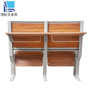 Sillas de fila tipo piloto con asiento de madera y estructura metálica para uso en escuelas y hospitales - Product Image 4