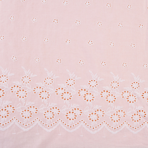 Tessuto bianco ricamato occhielli in chiffon 100% tessuto ricamato in cotone abbigliamento da donna tessuto tulle ricamato a fiori - Product Image 6