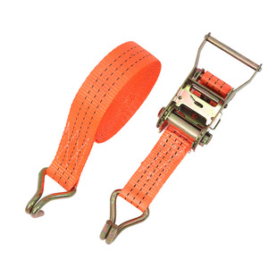 <span class=keywords><strong>Sangle</strong></span> de fixation à <span class=keywords><strong>cliquet</strong></span> en polyester Tianma Cargo Control avec crochet en J à haute résistance - Product Image 2