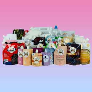 Custom Drink Packaging Plastic Liquid Bag Stand Up Pouch With Spout Nozzle Flip Top Cap Handle Water Bladder - Product Image 6