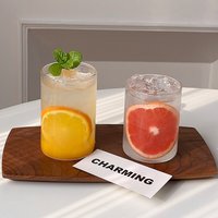 Verres à bière fins et transparents minimalistes en gros, verres Highball, verres à Mojito, verres à jus, verres à eau, gobelets à boissons résistants à la chaleur