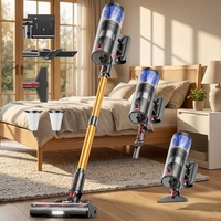 Aspirateur balai sans fil Cyclone, moteur sans balais, HEPA, humide/sec, sans sac, pour maison, voiture, hôtel, OEM CE