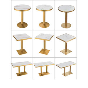 Vente en gros de tables basses de haute qualité pour café avec pieds en métal doré meubles de <span class=keywords><strong>table</strong></span> de salle à manger en fer pour <span class=keywords><strong>restaurant</strong></span> - Product Image 1