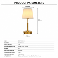 Lampe de table à abat-jour plissé, lampe de nuit LED sans fil pour mariage, fête, chambre à coucher, salon, décoration de la maison