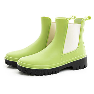 <span class=keywords><strong>Botas</strong></span> de Lluvia Chelsea Impermeables para Mujer, <span class=keywords><strong>Botas</strong></span> Cortas de Goma, Ligeras, Fáciles de Poner, para Jardín y Caminar - Product Image 2