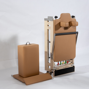 Reformer Pilates Pieghevole in Legno d'Acero, Struttura Compatta, Letto Portatile per Allenamento Pilates - Product Image 2