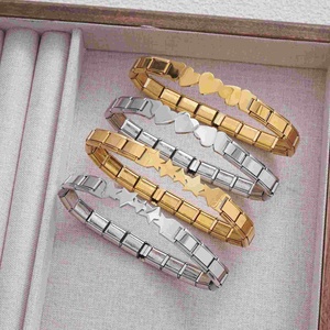 Bracelet à breloques italien tendance AliExpress pour femme, en acier inoxydable 9 mm, accessoires de mode DIY pour cadeau - Product Image 1