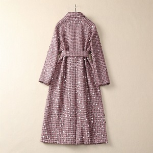 Nuovo <span class=keywords><strong>cappotto</strong></span> lungo di alta qualità 2024 autunno inverno Trench da donna con colletto rovesciato Sexy con stampa zebrata selvaggia - Product Image 3