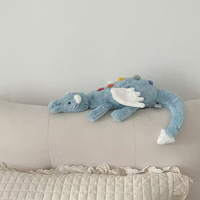 Gelée Chat Noir Dragon Ciel Dragon PP Coton Doublé Super Doux Tissu Peluche Jouets pour Enfants