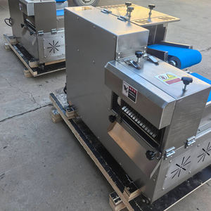 เครื่องตัดเนื้ออุตสาหกรรมรุ่นใหม่สำหรับเนื้อหมูสด เนื้อวัวสด เนื้อไก่ส่วนอกแบบเส้น สำหรับร้านอาหาร พร้อมมอเตอร์ประสิทธิภาพสูง - Product Image 3