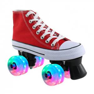 <span class=keywords><strong>Patines</strong></span> de Ruedas EACH Canvas <span class=keywords><strong>Quad</strong></span> con Ruedas Brillantes, <span class=keywords><strong>Patines</strong></span> Unisex para Hombre y <span class=keywords><strong>Mujer</strong></span>, <span class=keywords><strong>Patines</strong></span> para Adultos - Product Image 5
