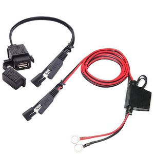 CE Certified SAE Power <b>Plug</b> 12-24V <b>Universal</b> USB Charger Kit for Motorcycles Product Category Motorcycle Body Systems - Product Image 1
