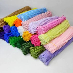 เชือกเชนิลหลากสี 100 ชิ้น อุปกรณ์งานฝีมือ สี<span class=keywords><strong>ขาว</strong></span> ชมพูอ่อน ที่ทำความสะอาดหลอด ของเล่นเสริมพัฒนาการ ชุดงานฝีมือเชนิล - Product Image 1