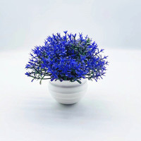 Plante artificielle en pot, Bonsaï, verdure simulée, mini herbe de 31 pouces, petit hémisphère en plastique, usage intérieur, evergreen