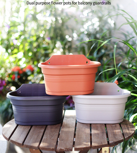 <span class=keywords><strong>Macetas</strong></span> de Resina Reforzada para Exteriores, <span class=keywords><strong>Macetas</strong></span> Colgantes de Plástico para Balcón, <span class=keywords><strong>Macetas</strong></span> para Plantas - Product Image 3