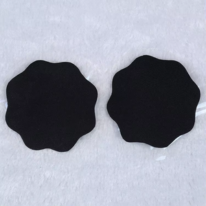 Cache-tétons en silicone fin, adhésif <span class=keywords><strong>bio</strong></span>, couvre-seins ronds, coussinets de poitrine invisibles, motif fleur de prunier, pour femme - Product Image 2