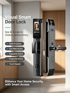 Serrure de porte intelligente 3D personnalisée avec reconnaissance faciale, entièrement automatique, biométrique, numériques, pour maison et appartement, sécurisée - Product Image 5