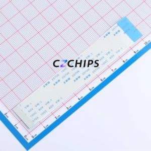 FFC-1.0-17-100-B-4-8 FFC Cable (Flexible Flat Cable) P=1mm Connector 17P 1mm 0.3mm Reverse - Product Image 1