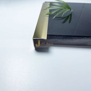 Bande décorative en acier inoxydable doré PVD EX517 en forme de L pour revêtement mural de carrelage intérieur de luxe, décoration d'ingénierie - Product Image 5