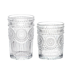 Proveedor Integral <span class=keywords><strong>de</strong></span> Cristalería para Mesa, Vaso <span class=keywords><strong>de</strong></span> Agua Sun Flower, Vaso <span class=keywords><strong>de</strong></span> Whisky con Borde Dorado - Product Image 1