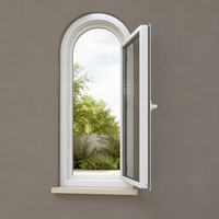 Ventana Abatible de Aluminio de Grado Profesional Resistente a la Intemperie para Casa con Mosquitera