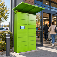 Casier intelligent résistant aux intempéries pour colis, casier intelligent extérieur pour la livraison de colis