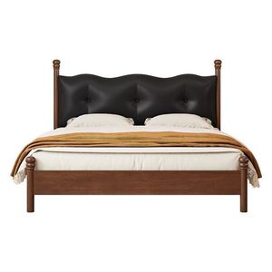 Vintage Style Solid Wood <b>Bed</b> 1.8m Storage <b>Double</b> <b>Bed</b> For Bedroom - Product Image 2