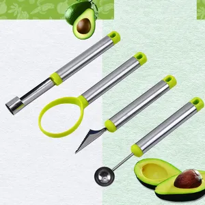 Couteau à découper les fruits en acier inoxydable cuisine plateau de fruits outil scoop cutter pack ensemble