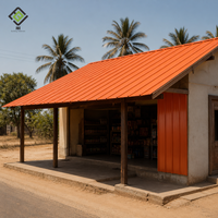 Tôle de toiture en PVC haute résistance anti-corrosion, économique, imperméable et résistante à la chaleur pour villas au Pérou, au Chili et au Panama