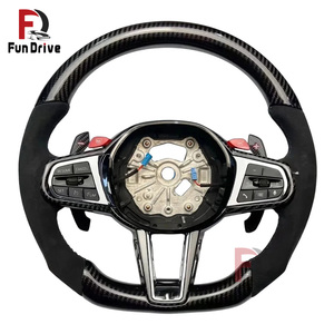 Volant en fibre de carbone personnalisé pour <span class=keywords><strong>BMW</strong></span> G20 G30 G21G32 G12 G28 G06F10 F30 Série <span class=keywords><strong>X</strong></span> Volant de direction de mise à niveau en forme de D - Product Image 5